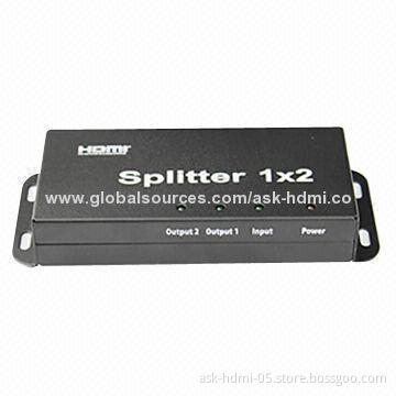 1.4V HDMI Splitter 1 x 2, Supports 4K x 2K